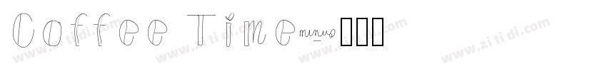 Coffee Time字体转换